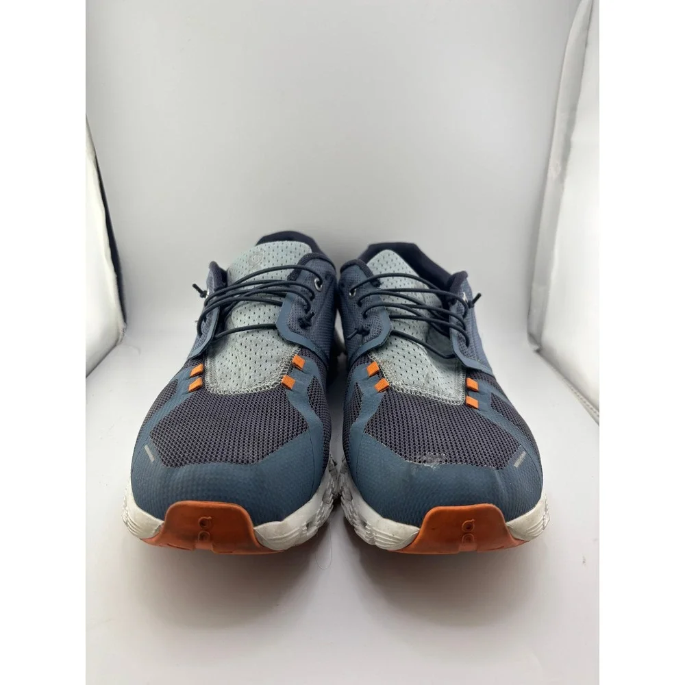 On Cloud Mens Running Shoes Navy Denim Orange 69.98554 Size 11